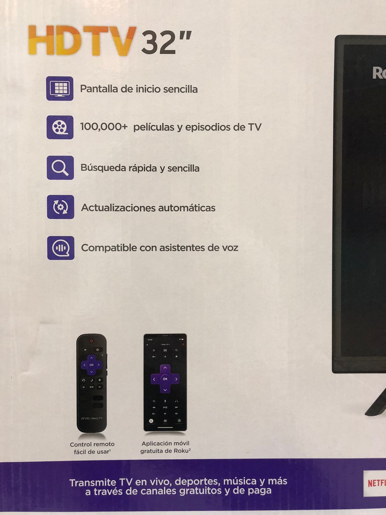 Pantalla de TV smart Atvio Roku TV ARK3216ILED