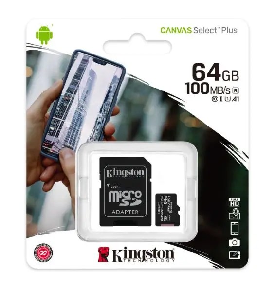 Memoria Micro SD64gb Kingston