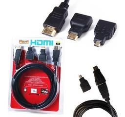 Cable adaptador 3 en 1 HDMI a HDTV D6N-6