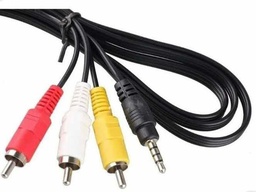 Cable auxiliar audio y video