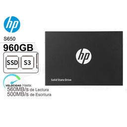 [S650 960GB] Disco Estado Solido ssd 960GB HP S650